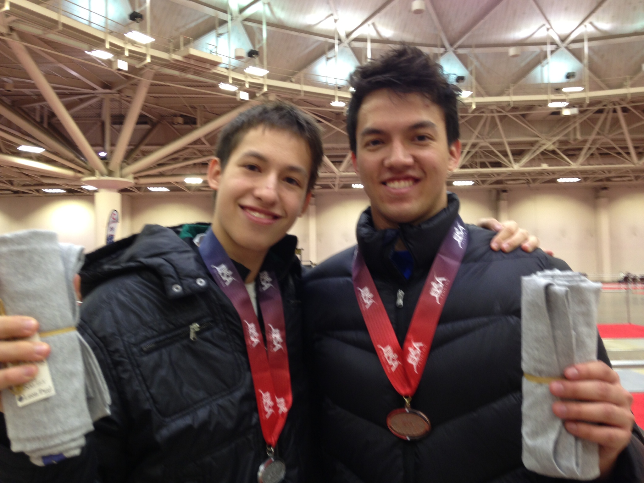 Salle mauro Fencers Mike and Tomas Dudey captured third and seventh place medals in Senior (Division I)